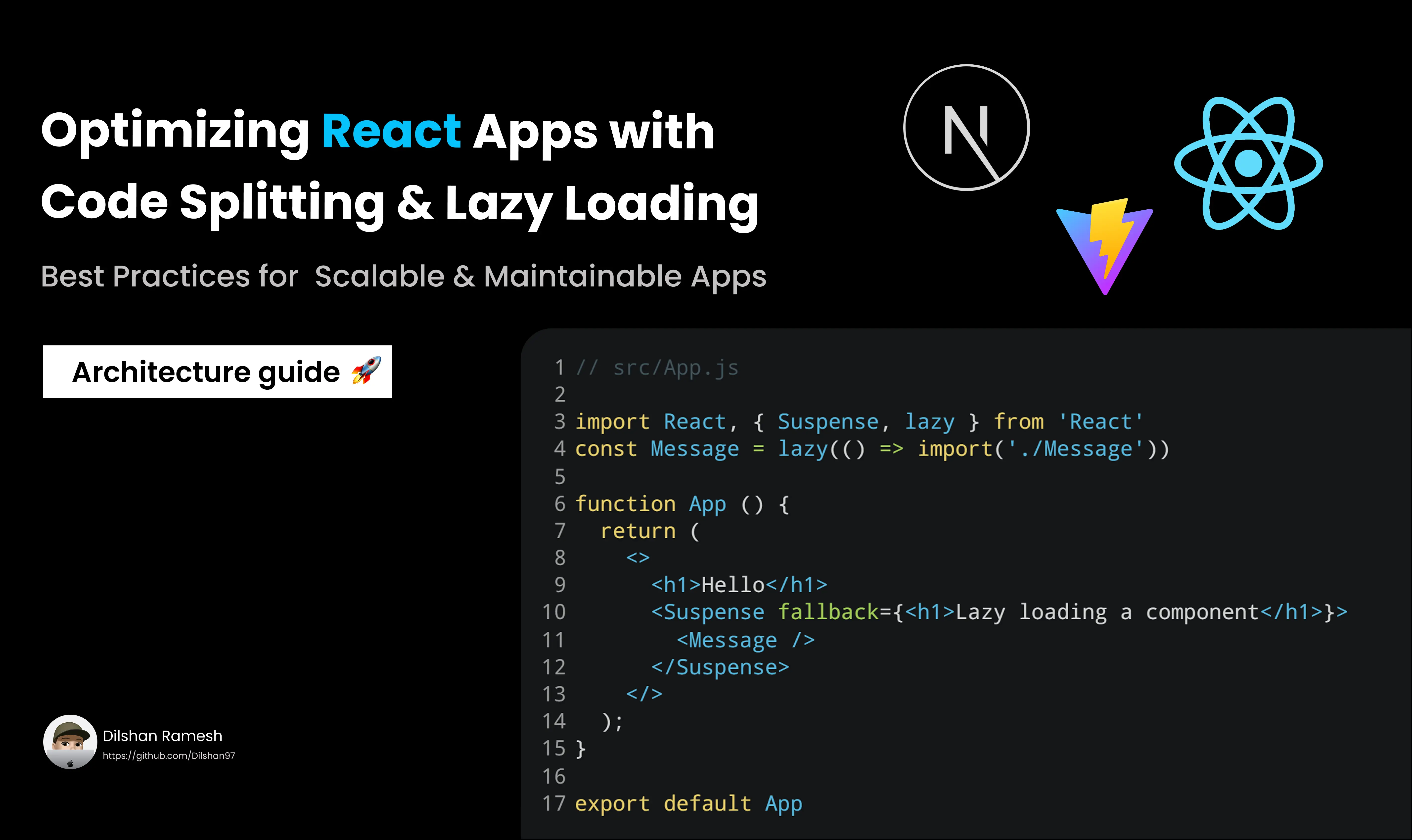 Optimizing React Apps with Code Splitting & Lazy Loading